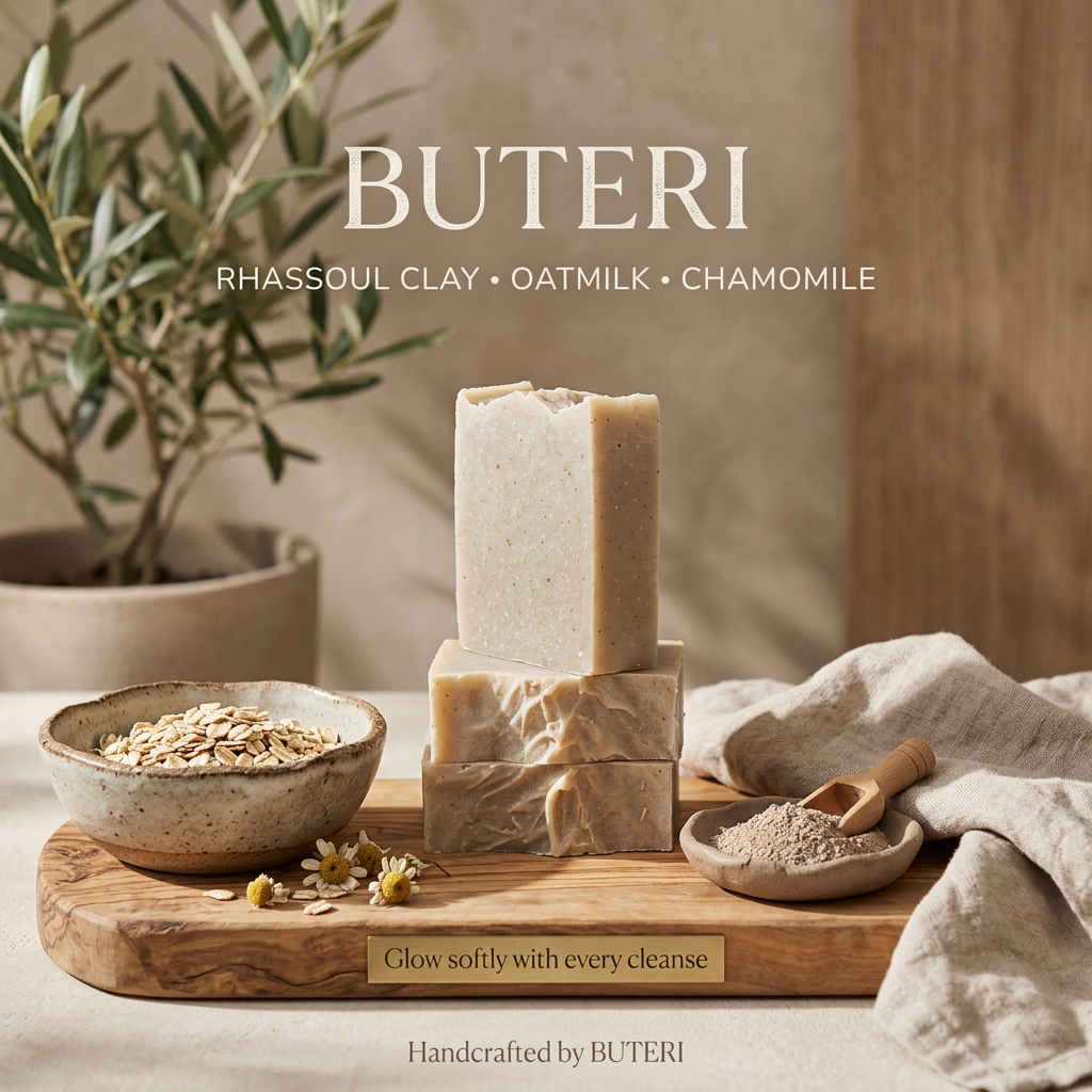 THE CALMING- OAT CHAMOMILE AND CLAY CLEANSING BAR